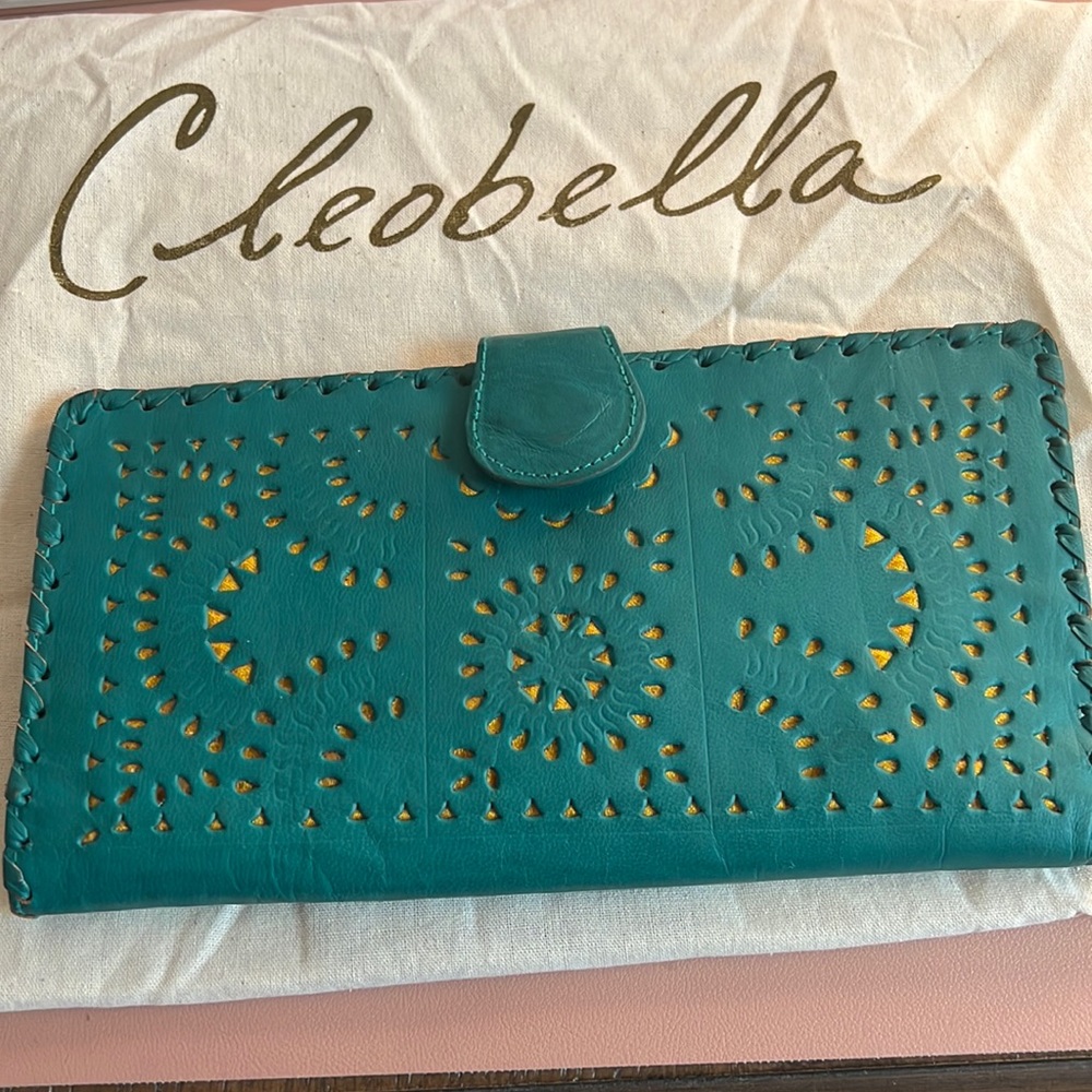 Cleobella - Mexicana Soft Wallet in Teal